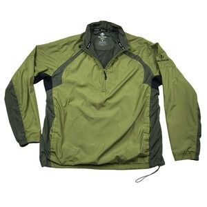 Sunice Weather Mens XL Green 1/4 Zip Golf Pullover Windbreaker Jacket 592